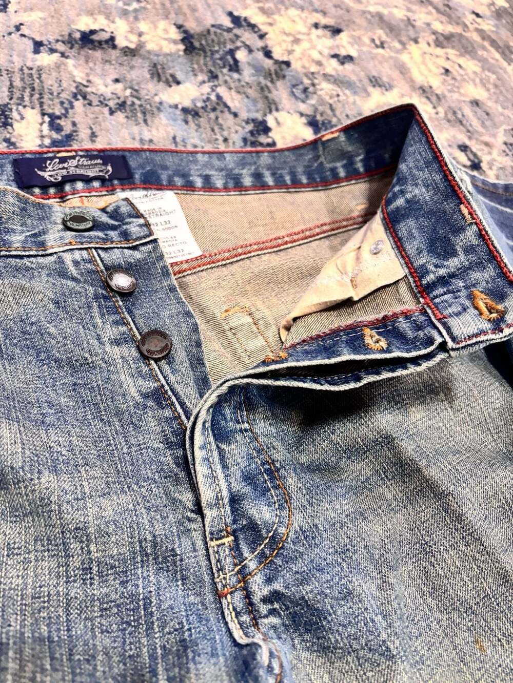 Levi Strauss Signature Low Straight Size 32x32 Blue